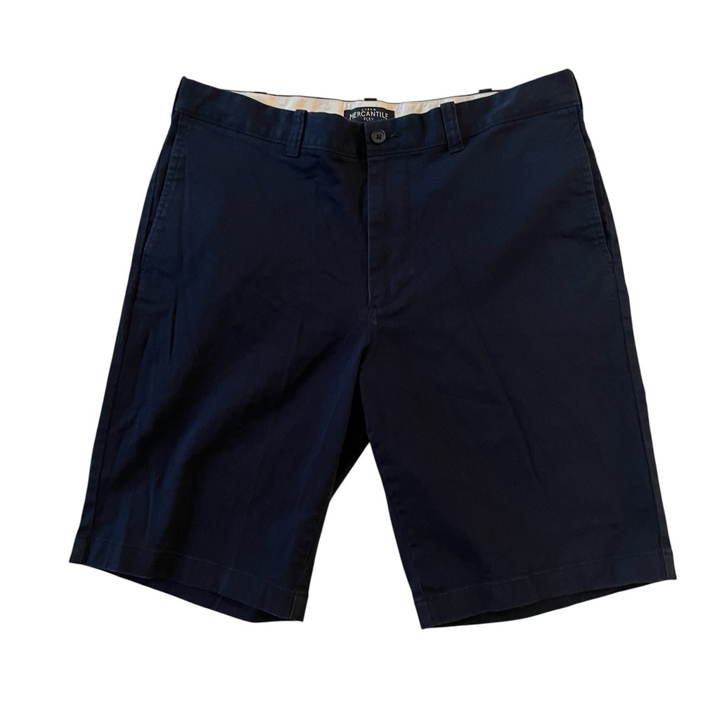 J. Crew Mercantile Flex Men's Size 34 Navy Blue Chino Shorts Basic Preppy